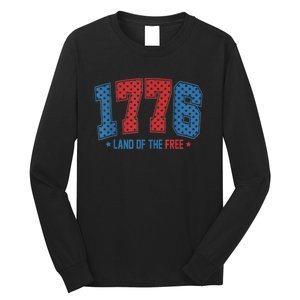 1776 America 4th Of July Usa Flag Fourth Of July Long Sleeve Shirt