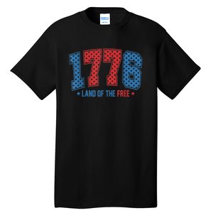 1776 America 4th Of July Usa Flag Fourth Of July Tall T-Shirt