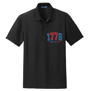 1776 America 4th Of July Usa Flag Fourth Of July Dry Zone Grid Polo