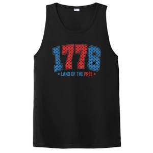 1776 America 4th Of July Usa Flag Fourth Of July PosiCharge Competitor Tank