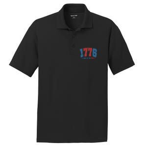 1776 America 4th Of July Usa Flag Fourth Of July PosiCharge RacerMesh Polo