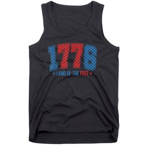 1776 America 4th Of July Usa Flag Fourth Of July Tank Top