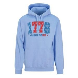 1776 America 4th Of July Usa Flag Fourth Of July Unisex Surf Hoodie