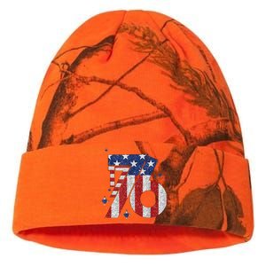 1776 America 4th Of July Usa Flag Fourth Of July Kati Licensed 12" Camo Beanie