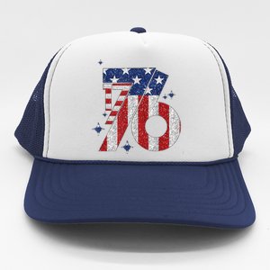 1776 America 4th Of July Usa Flag Fourth Of July Trucker Hat