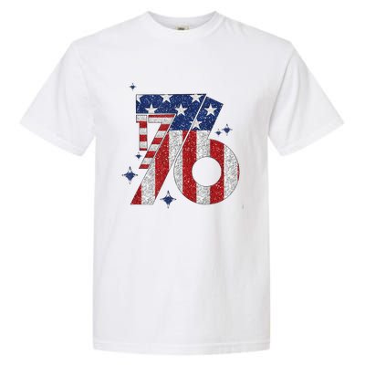 1776 America 4th Of July Usa Flag Fourth Of July Garment-Dyed Heavyweight T-Shirt