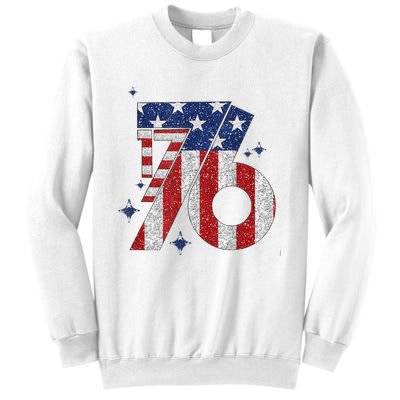 1776 America 4th Of July Usa Flag Fourth Of July Sweatshirt