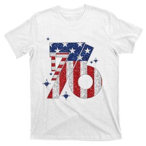 1776 America 4th Of July Usa Flag Fourth Of July T-Shirt