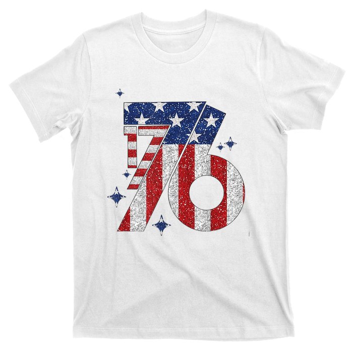 1776 America 4th Of July Usa Flag Fourth Of July T-Shirt