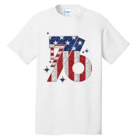 1776 America 4th Of July Usa Flag Fourth Of July Tall T-Shirt