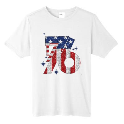 1776 America 4th Of July Usa Flag Fourth Of July Tall Fusion ChromaSoft Performance T-Shirt