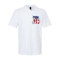 1776 America 4th Of July Usa Flag Fourth Of July Softstyle Adult Sport Polo