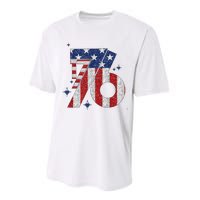 1776 America 4th Of July Usa Flag Fourth Of July Performance Sprint T-Shirt