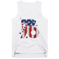 1776 America 4th Of July Usa Flag Fourth Of July Tank Top