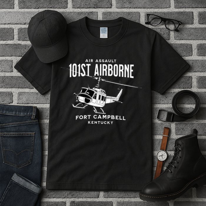 101st Airborne Air Assault Helicopter Fort Campbell Kentucky Tall T-Shirt