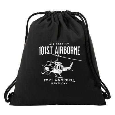 101st Airborne Air Assault Helicopter Fort Campbell Kentucky Drawstring Bag