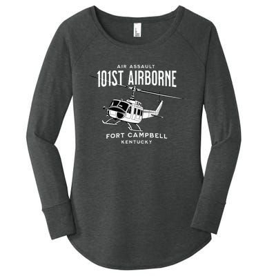 101st Airborne Air Assault Helicopter Fort Campbell Kentucky Women's Perfect Tri Tunic Long Sleeve Shirt