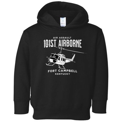 101st Airborne Air Assault Helicopter Fort Campbell Kentucky Toddler Hoodie