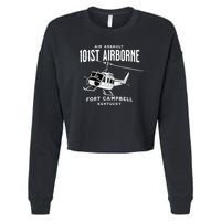 101st Airborne Air Assault Helicopter Fort Campbell Kentucky Cropped Pullover Crew