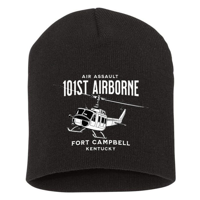 101st Airborne Air Assault Helicopter Fort Campbell Kentucky Short Acrylic Beanie