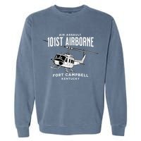 101st Airborne Air Assault Helicopter Fort Campbell Kentucky Garment-Dyed Sweatshirt