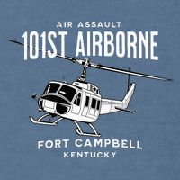 101st Airborne Air Assault Helicopter Fort Campbell Kentucky Garment-Dyed Sweatshirt
