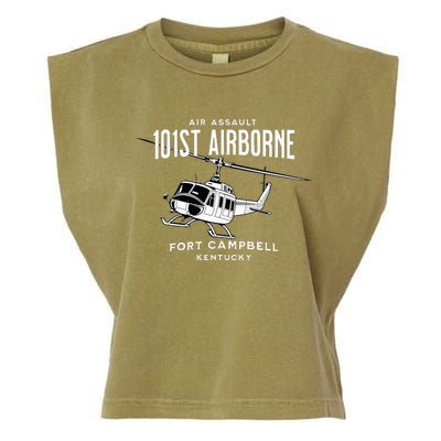 101st Airborne Air Assault Helicopter Fort Campbell Kentucky Garment-Dyed Women's Muscle Tee