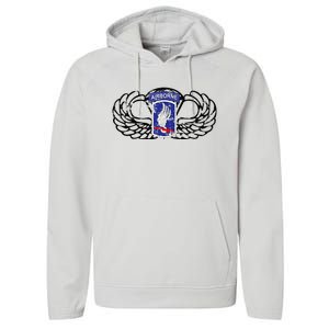 173rd Airborne Brigade Jumpwings Performance Fleece Hoodie