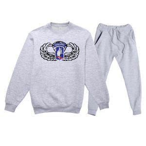 173rd Airborne Brigade Jumpwings Premium Crewneck Sweatsuit Set