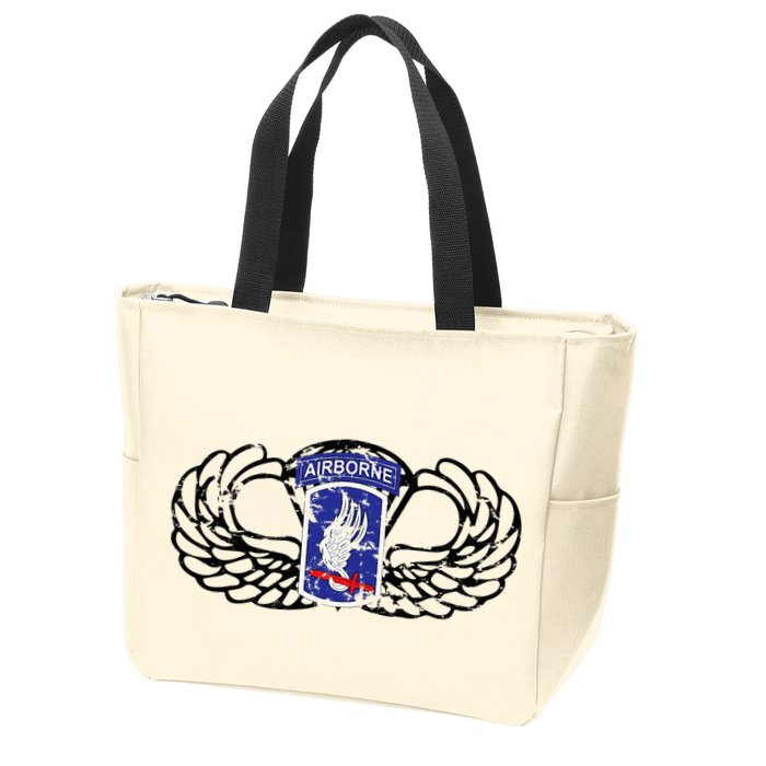 173rd Airborne Brigade Jumpwings Zip Tote Bag