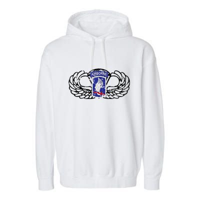 173rd Airborne Brigade Jumpwings Garment-Dyed Fleece Hoodie