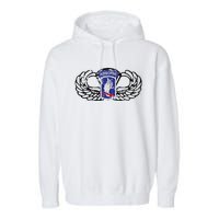 173rd Airborne Brigade Jumpwings Garment-Dyed Fleece Hoodie