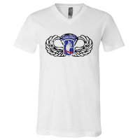 173rd Airborne Brigade Jumpwings V-Neck T-Shirt