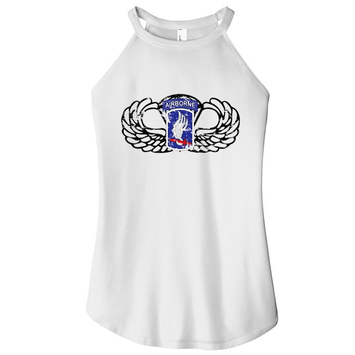173rd Airborne Brigade Jumpwings Women's Perfect Tri Rocker Tank