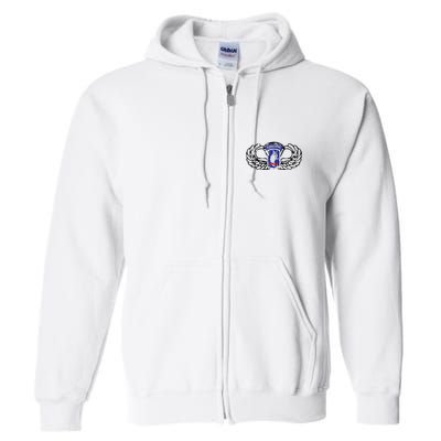 173rd Airborne Brigade Jumpwings Full Zip Hoodie