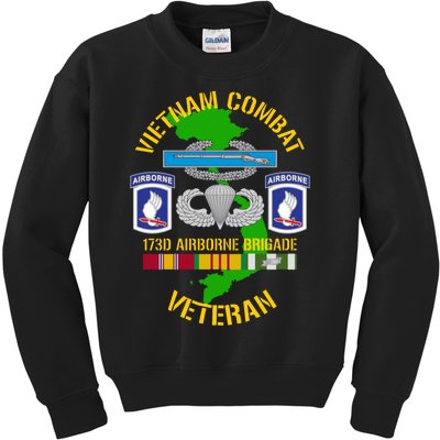 173rd Airborne Brigade Meaningful Gift Vietnam Combat Veteran Kids Sweatshirt