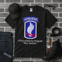 173rd Airborne Brigade Sky Soldier U.S. Army Full Color Tall T-Shirt