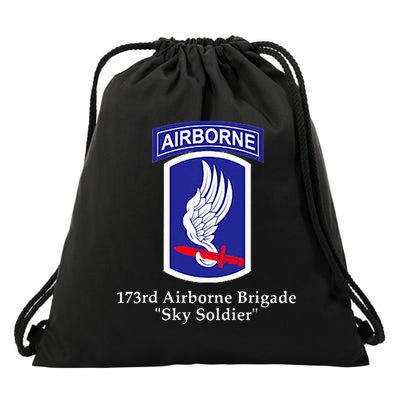 173rd Airborne Brigade Sky Soldier U.S. Army Full Color Drawstring Bag