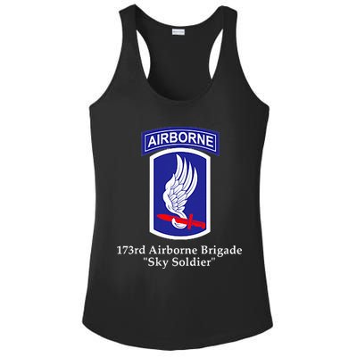 173rd Airborne Brigade Sky Soldier U.S. Army Full Color Ladies PosiCharge Competitor Racerback Tank