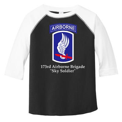 173rd Airborne Brigade Sky Soldier U.S. Army Full Color Toddler Fine Jersey T-Shirt