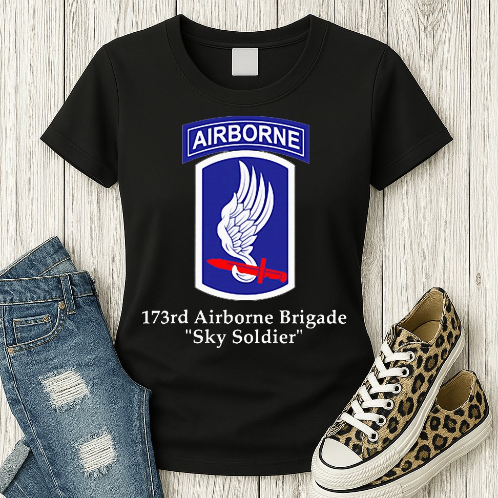 173rd Airborne Brigade Sky Soldier U.S. Army Full Color Womens T-Shirt