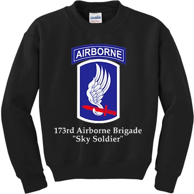 173rd Airborne Brigade Sky Soldier U.S. Army Full Color Kids Sweatshirt