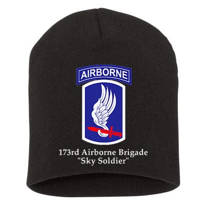 173rd Airborne Brigade Sky Soldier U.S. Army Full Color Short Acrylic Beanie