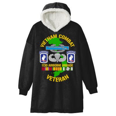 173rd Airborne Brigade Meaningful Gift Vietnam Combat Veteran Great Gift Hooded Wearable Blanket