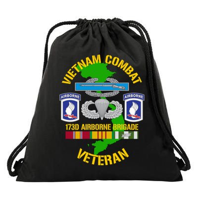 173rd Airborne Brigade Meaningful Gift Vietnam Combat Veteran Great Gift Drawstring Bag