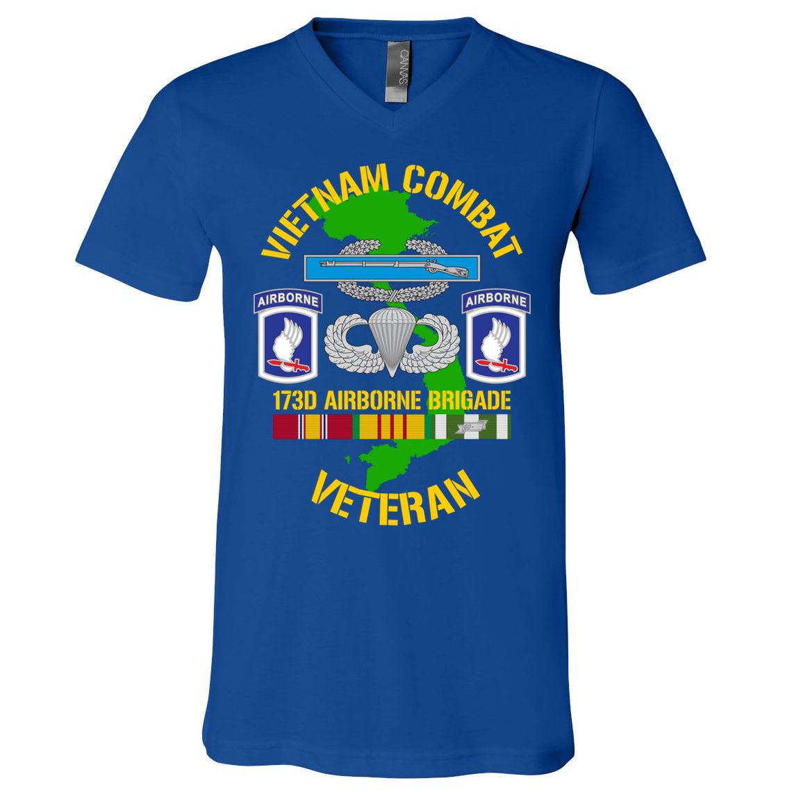 173rd Airborne Brigade Meaningful Gift Vietnam Combat Veteran Great Gift V-Neck T-Shirt