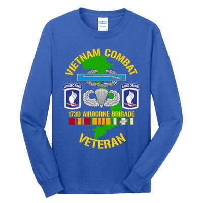 173rd Airborne Brigade Meaningful Gift Vietnam Combat Veteran Great Gift Tall Long Sleeve T-Shirt