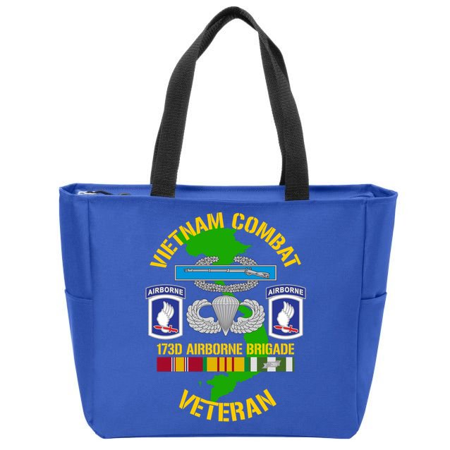 173rd Airborne Brigade Meaningful Gift Vietnam Combat Veteran Great Gift Zip Tote Bag