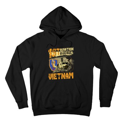 1st Aviation Brigade Vietnam Veteran Pilot  Door Gunner Hoodie