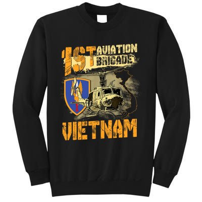 1st Aviation Brigade Vietnam Veteran Pilot  Door Gunner Sweatshirt